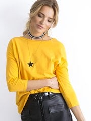 Базовая блуза с рукавами 3/4, темно-желтая цена и информация | Женские блузки, рубашки | 220.lv