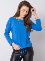 Женская блуза из хлопка, темно-синяя цена и информация | Женские блузки, рубашки | 220.lv