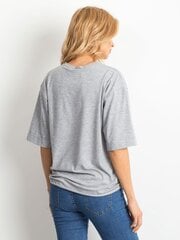 Обычная хлопковая блузка, серая цена и информация | Женские блузки, рубашки | 220.lv