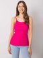 RUE PARIS Basic fuksiju krāsas tops. Fuchsia S cena un informācija | Blūzes, sieviešu krekli | 220.lv