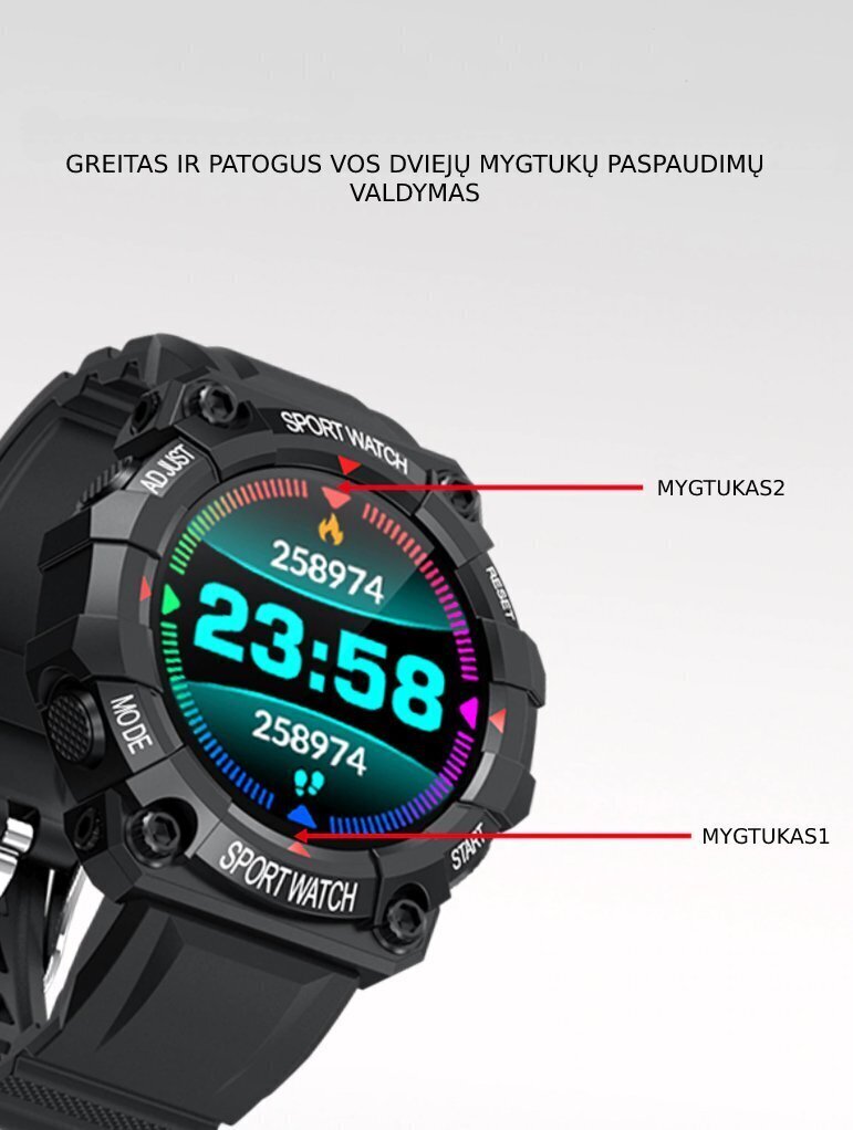 FD68 Sport Camouflage cena un informācija | Viedpulksteņi (smartwatch) | 220.lv