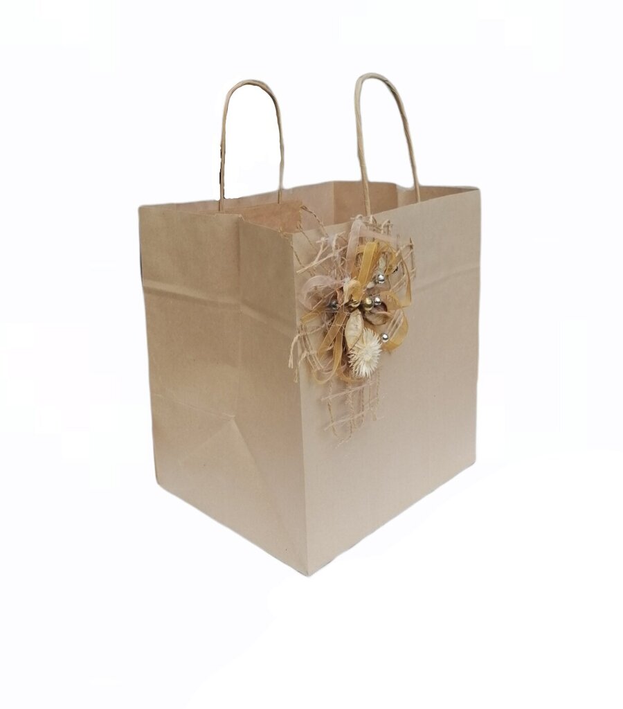 Rožu papīra dāvanu maisiņi 2 gab, Kāzu dāvanu papīra maisiņi ar rokturiem цена и информация | Dāvanu saiņošanas materiāli | 220.lv
