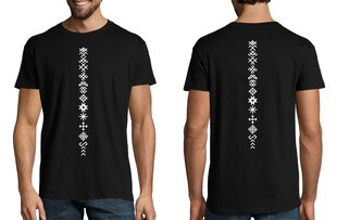 T-krekls vīriešiem " Baltijas simboli", melns cena un informācija | Vīriešu T-krekli | 220.lv