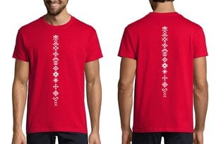 T-krekls vīriešiem "Baltijas simboli", sarkanā krāsā cena un informācija | Vīriešu T-krekli | 220.lv