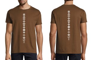 T-krekls vīriešiem " Baltijas simboli", brūns цена и информация | Мужские футболки | 220.lv