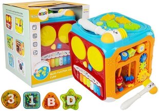 Многофункциональный развивающий куб с молотком цена и информация | Игрушки для малышей | 220.lv