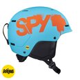 Bērnu slēpošanas ķivere Spy Optic MIPS Lil Astronomic, Matte Blue - Orange Splatter Logo, zila