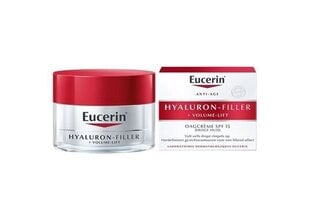 Eucerin Hyaluron-Filler sauļošanās krēms 50 ml. cena un informācija | Sejas krēmi | 220.lv