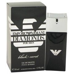 Giorgio Armani Emporio Diamonds Black Carat For Men EDT для мужчин 50 мл. цена и информация | Мужские духи | 220.lv