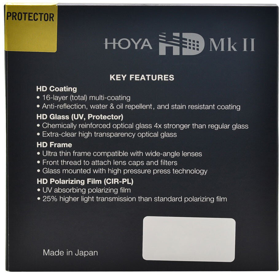 Hoya Protector HD Mk II, 55mm cena un informācija | Filtri | 220.lv