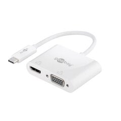Goobay USB-C Multiport Adapter HDMI+VGA  цена и информация | Адаптеры и USB разветвители | 220.lv