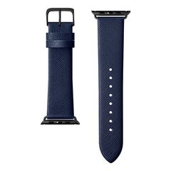 Leather Watch Strap Blue cena un informācija | Viedpulksteņu un viedo aproču aksesuāri | 220.lv