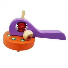 Koka spineris-vilciņš, violetas un oranžas krāsas cena un informācija | Rotaļlietas zēniem | 220.lv
