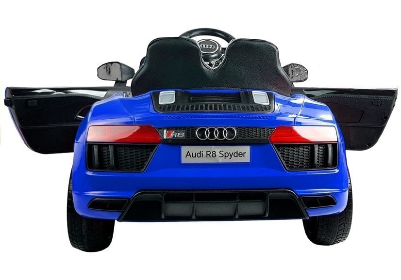 Elektriskā sporta automašīna bērniem Audi R8 Spyder, zilā krāsā cena un informācija | Bērnu elektroauto | 220.lv