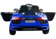 Elektriskā sporta automašīna bērniem Audi R8 Spyder, zilā krāsā цена и информация | Bērnu elektroauto | 220.lv
