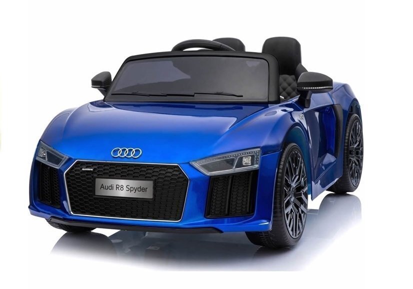 Elektriskā sporta automašīna bērniem Audi R8 Spyder, zilā krāsā цена и информация | Bērnu elektroauto | 220.lv