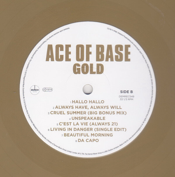 Ace Of Base - Gold, LP, vinila plate, 12" vinyl record, COULORED VINYL cena un informācija | Vinila plates, CD, DVD | 220.lv