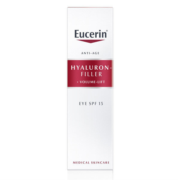 Eucerin Hyaluron-Filler acu krēms 15 ml. цена и информация | Acu krēmi, serumi | 220.lv