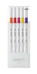 Комплект маркеров UNI Emott, 5 штук, Nr.2 passion color цена и информация | Принадлежности для рисования, лепки | 220.lv