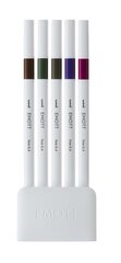 Комплект маркеров UNI Emott, 5 штук, Nr.3 vintage color цена и информация | Принадлежности для рисования, лепки | 220.lv