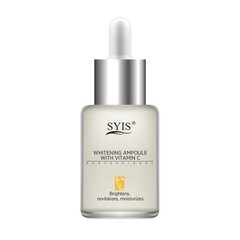 Balinošs sejas serums ar C vitamīnu - ampulas SYIS WHITENING AMPOULE WITH VITAMIN C PROFESSIONAL, 15 ml цена и информация | Сыворотки для лица, масла | 220.lv