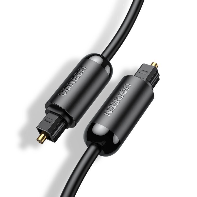 Audio kabelis UGREEN, 1,5 m, melns cena un informācija | Kabeļi un vadi | 220.lv
