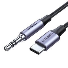 Ugreen AV119 AUX kabelis USB-C, 3,5 mm, 1 m, tumši pelēks цена и информация | Кабели для телефонов | 220.lv