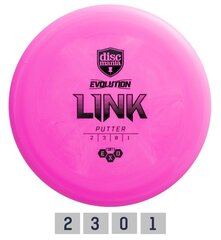 Диск для гольфа DISCMANIA Putter SOFT EXO LINK 2/3/0/1, розовый цена и информация | Диск-гольф | 220.lv