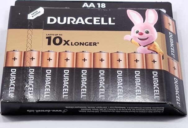 Duracell AA / LR6 / MN1500 LR6 1.5V baterijas (18 gab.) cena un informācija | Baterijas | 220.lv