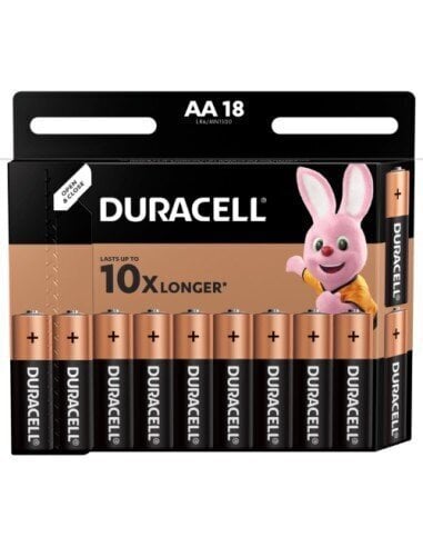 Duracell AA / LR6 / MN1500 LR6 1.5V baterijas (18 gab.) cena un informācija | Baterijas | 220.lv