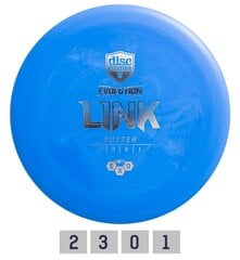 Диск для гольфа DISCMANIA Putter SOFT EXO LINK 2/3/0/1, синий цена и информация | Диск-гольф | 220.lv