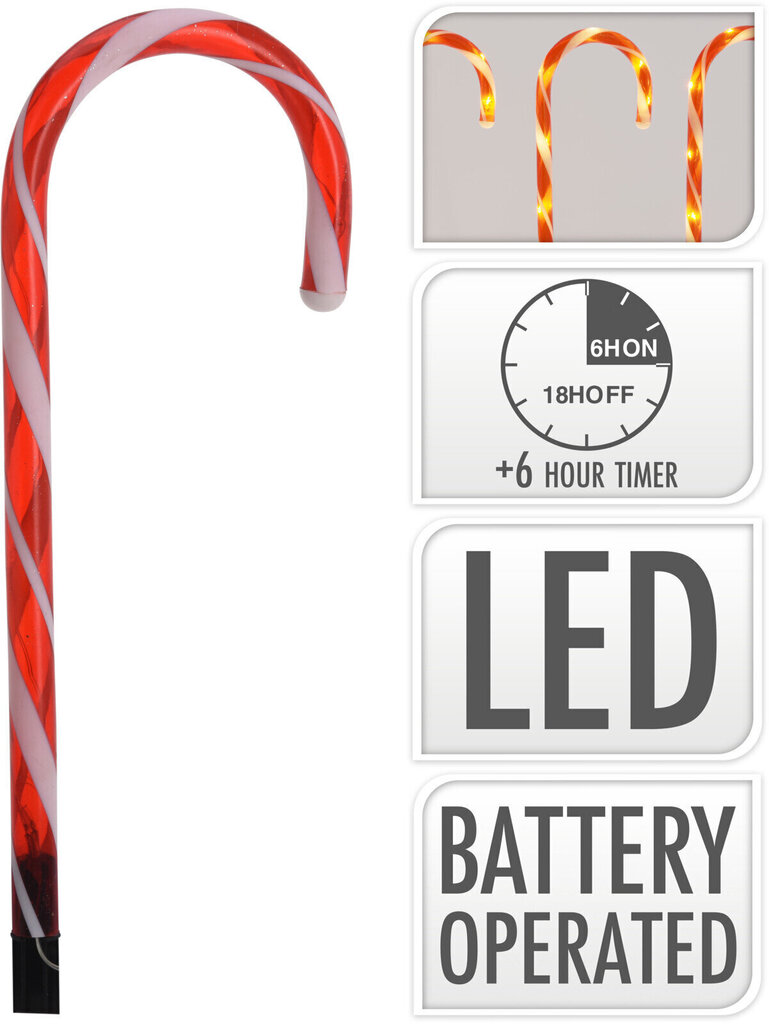 Ziemassvētku dekorācija LED dārza lampa, 8 gab. цена и информация | Ziemassvētku dekorācijas | 220.lv