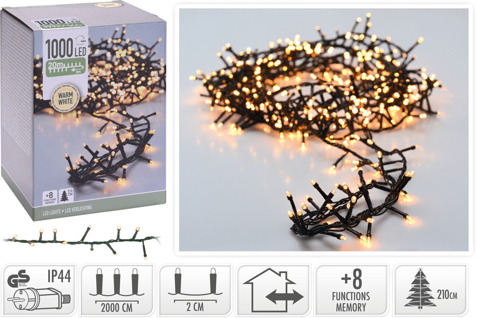 LED virtene, 20 m cena | 220.lv