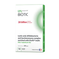 Пищевая добавка, LYL Biotic, 28 млрд бактерий в 1 капсуле, 14 капсул цена и информация | Витамины, пищевые добавки, препараты для хорошего самочувствия | 220.lv