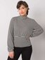 RUE PARIS Black-ecru sieviešu svītrainām blūze. Black XL cena un informācija | Sieviešu džemperi | 220.lv
