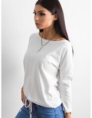 Sieviešu balta kokvilnas blūze. White XS цена и информация | Женские блузки, рубашки | 220.lv