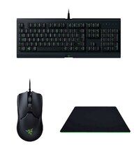 Iestatiet Razer Level Up - Cynosa Lite tastatūra (ENG), Pele ar vadu Razer Viper Mini, Peles paliktnis Razer Gigantus V2, RZ85-02741200-B3M1 цена и информация | Клавиатуры | 220.lv