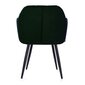 Krēsls Homede Stillo, tumši zaļš cena un informācija | Virtuves un ēdamistabas krēsli | 220.lv