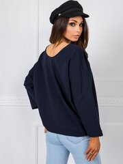 Хлопковая блузка оверсайз темно-синего цвета цена и информация | Женские блузки, рубашки | 220.lv