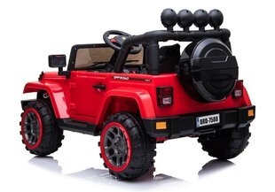 Двухместный детский электромобиль Jeep 4x4, красный цена и информация | Электромобили для детей | 220.lv