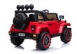 Divvietīgs bērnu elektromobilis Jeep 4x4, sarkans цена и информация | Bērnu elektroauto | 220.lv