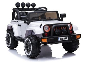 Divvietīgs bērnu elektromobilis Jeep 4x4, balts cena un informācija | Bērnu elektroauto | 220.lv