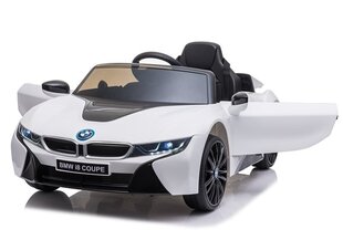 Одноместный детский электромобиль BMW i8, белый цена и информация | Электромобили для детей | 220.lv