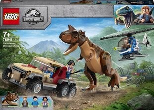 76941 LEGO® Jurassic World Pakaļdzīšanās dinozauram karnotauram цена и информация | Конструкторы и кубики | 220.lv