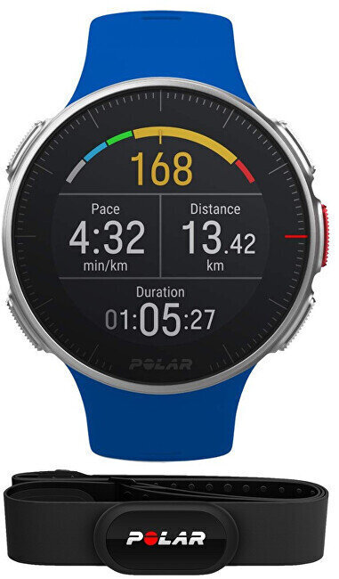 Polar Vantage V Blue + Polar H10 Heart Monitor Strap cena un informācija | Viedpulksteņi (smartwatch) | 220.lv