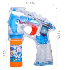 Gaismas ziepju burbuļu šautene cena un informācija | Ūdens, smilšu un pludmales rotaļlietas | 220.lv