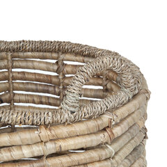Плетеная корзина из водяного гиацинта, 44x45 см цена и информация | Ящики для вещей | 220.lv