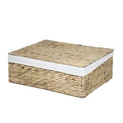 Плетеная коробка из водного гиацинта 58x45 см цена и информация | Ящики для вещей | 220.lv