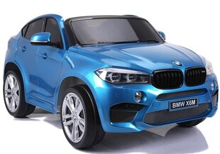 Vienvietīgs bērnu elektromobilis BMW X6M, zils cena un informācija | Bērnu elektroauto | 220.lv