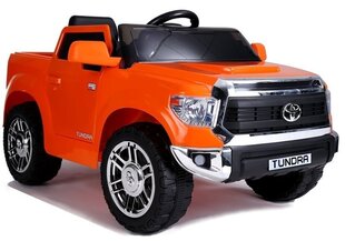 Toyota Tundra viena bērna elektromobilis, oranžs cena un informācija | Bērnu elektroauto | 220.lv